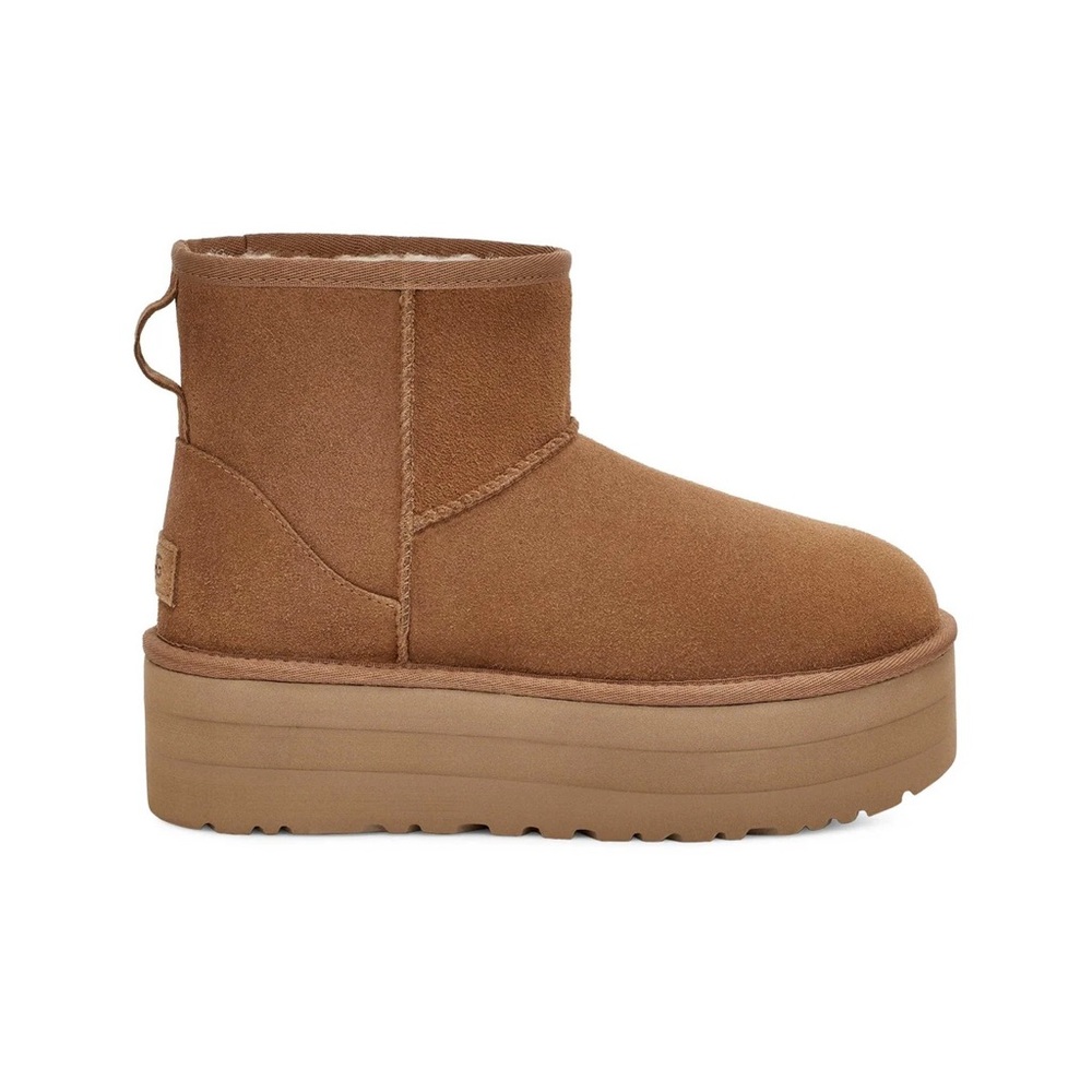 Ugg Classic Mini Platform Chestnut Brown Boots - Size 10